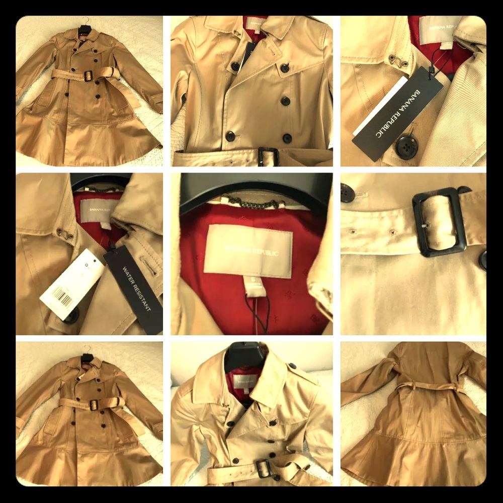 Banana Republic Trench Coat Small. New with tags.